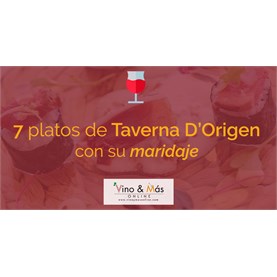 7 platos de Taverna D’Origen con su maridaje